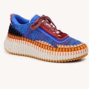 Chloe Nama Recycled Materials Sneakers Size 8 1/2